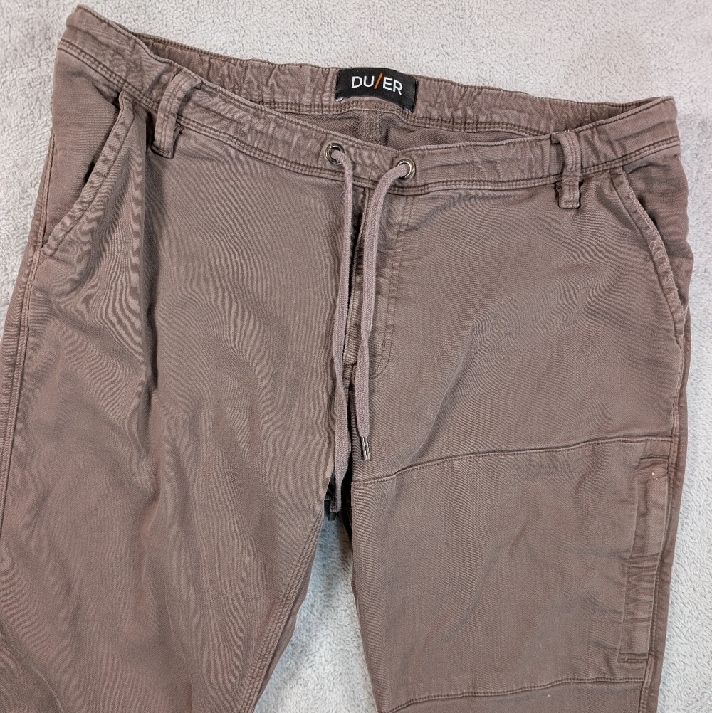 DU/ER Duer N2X No Sweat Slim Fit Jogger Pants Men's Size 36x29  Brown